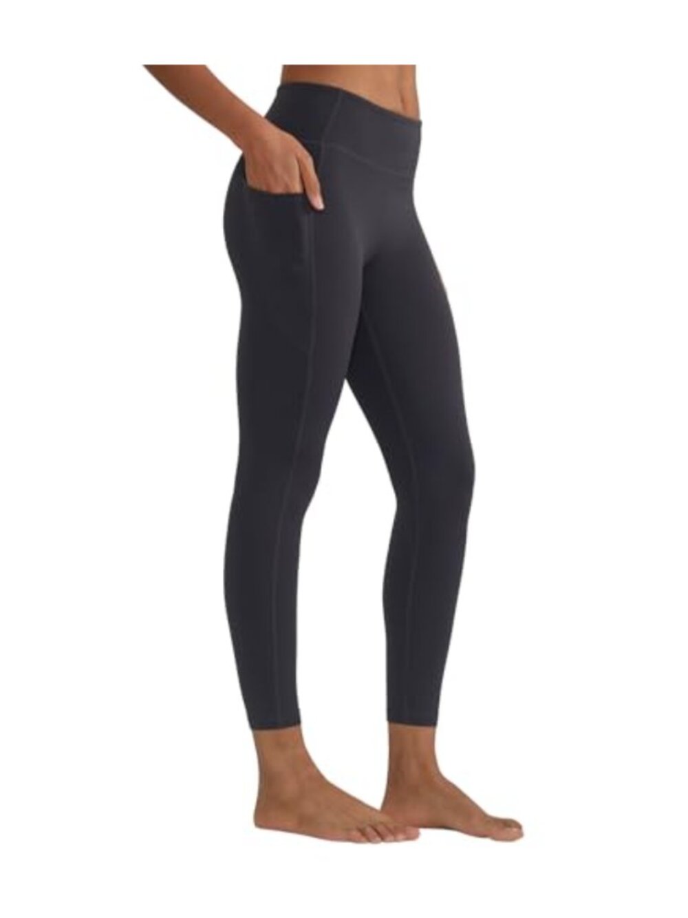 High Waist Compression Leggings 25" with Pockets Tummy Control
